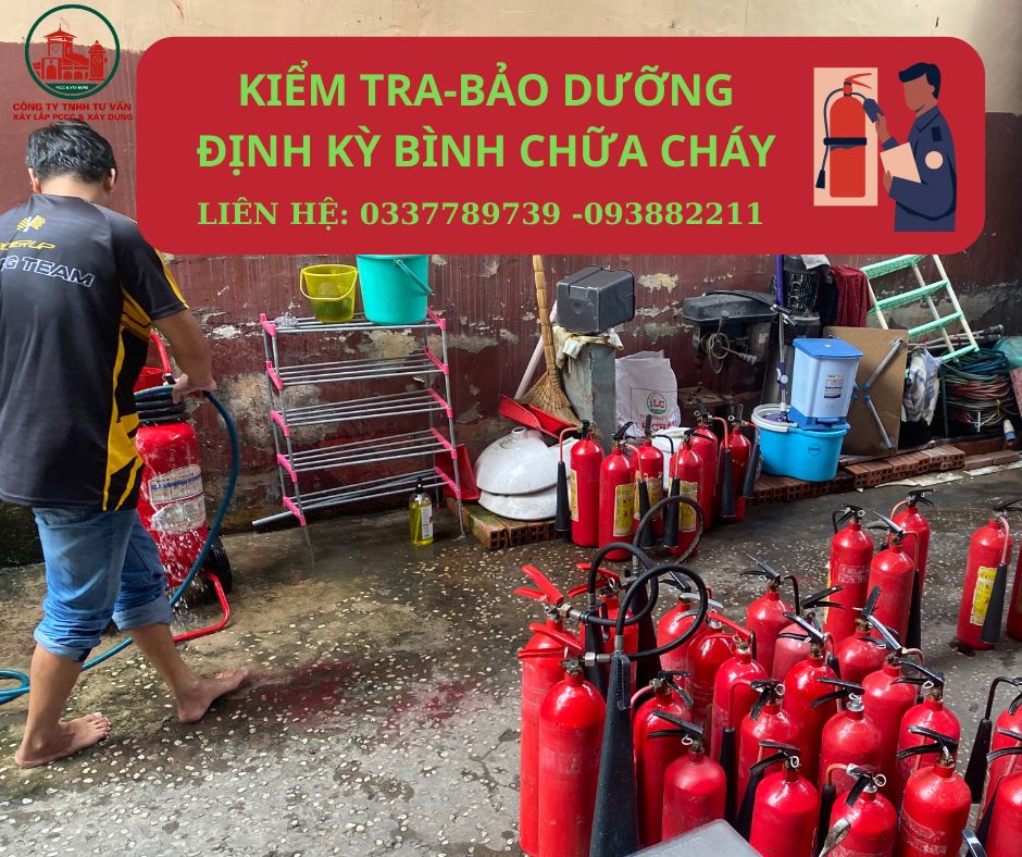 Kiểm tra, nạp sạc bình chữa cháy định kỳ