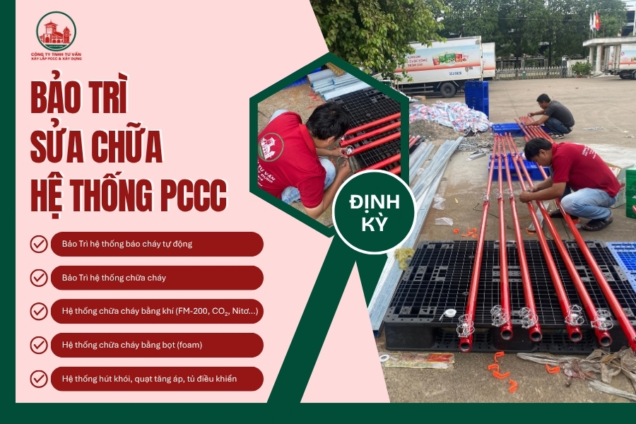 Bảo trì định kỳ – sửa chữa hệ thống PCCC