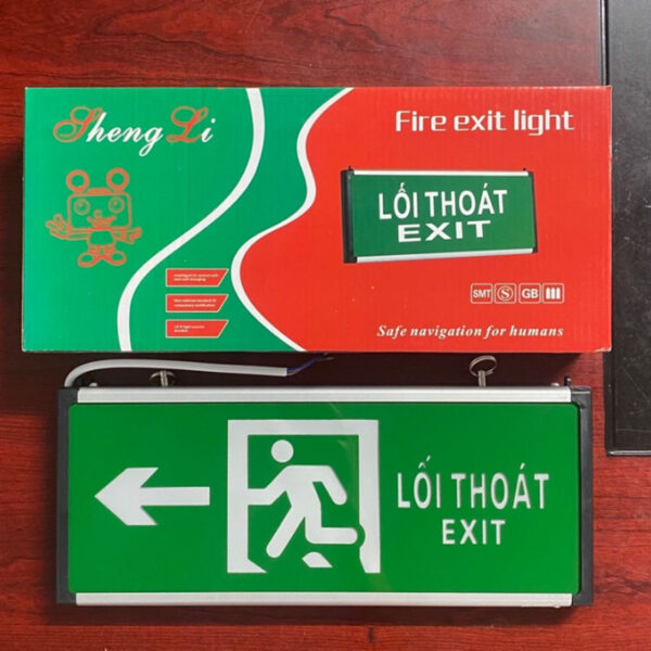Đèn exit thoát hiểm 2 mặt chỉ 1 hướng