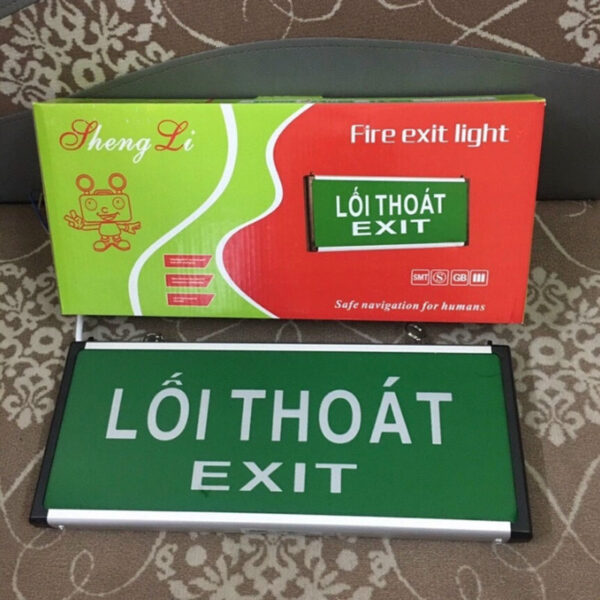 Đèn Exit thoát hiểm 1 mặt không chỉ hướng Shengli