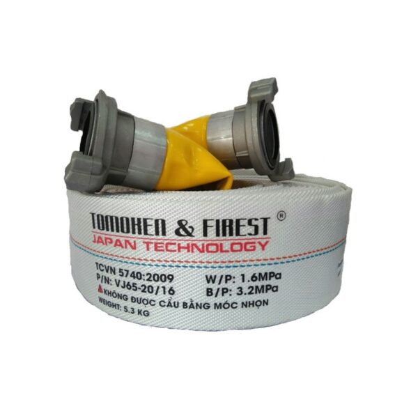 Cuộn Vòi Chữa Cháy Tomoken DN65-20/16 Kèm Khớp Nối